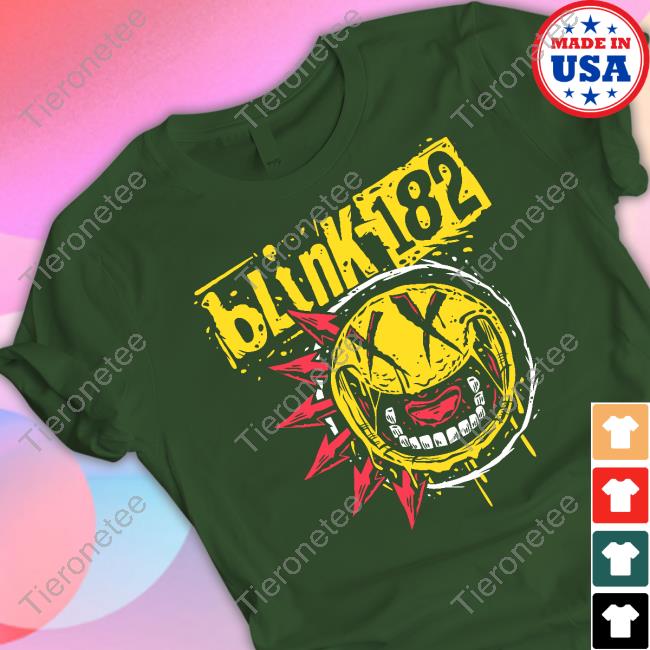 Blink 182 Punk Smiley Shirt Blink 182 Punk Smiley Shirt