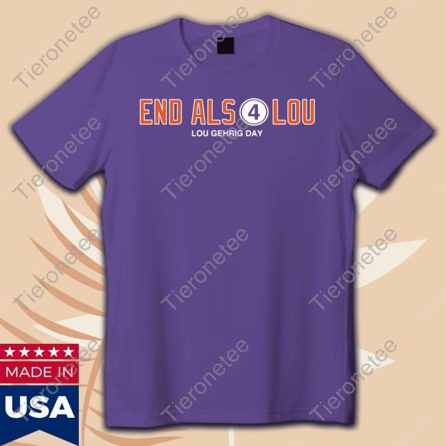 OneRockin Oakland Athletics End ALS 4 Lou Lou Gehrig Day Shirt