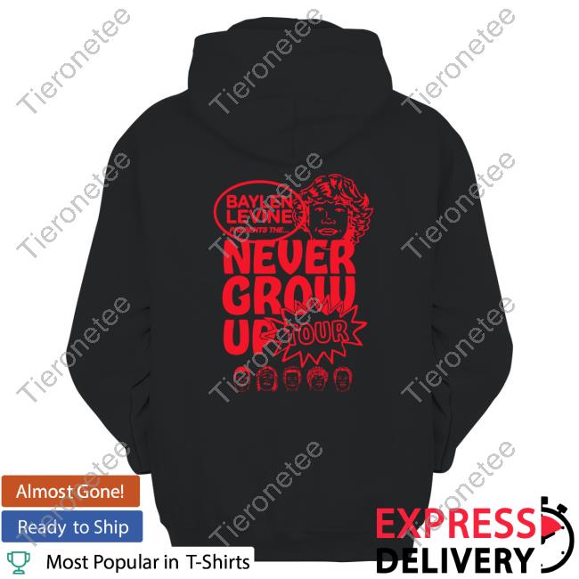 Official Baylen Levine Never Grow Up Tour Tee Official Baylen Levine Never Grow Up Tour Tee