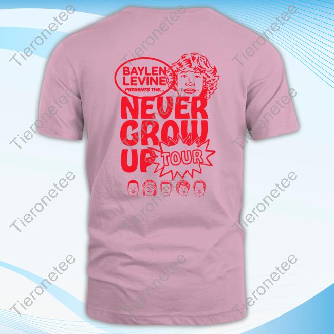 Official Baylen Levine Never Grow Up Tour Tee Official Baylen Levine Never Grow Up Tour Tee