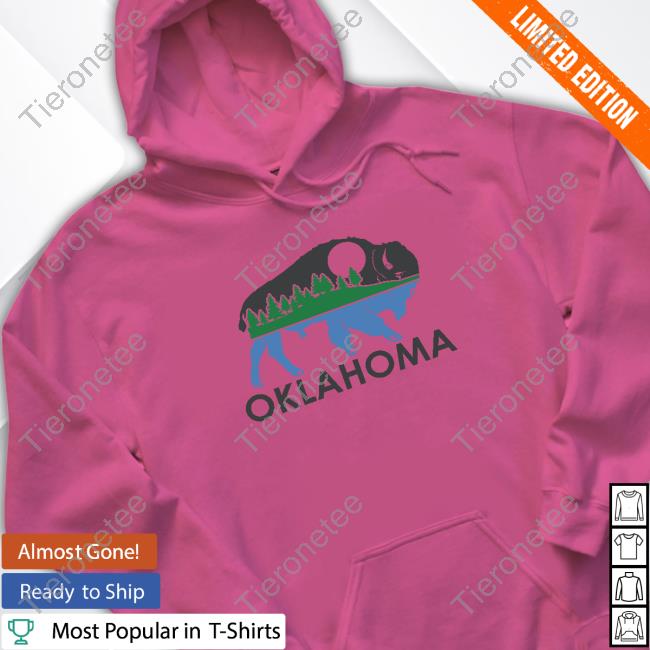 Oklahoma Bison Landscape T-Shirt Oklahoma Bison Landscape T-Shirt