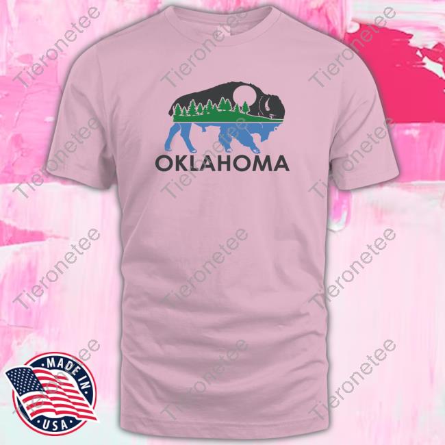 Oklahoma Bison Landscape T-Shirt Oklahoma Bison Landscape T-Shirt