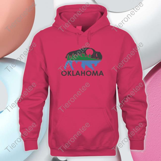 Oklahoma Bison Landscape T-Shirt Oklahoma Bison Landscape T-Shirt