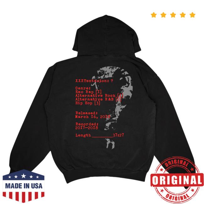 Xxxtentacion Merch 5 Year Hoodies Xxxtentacion Merch 5 Year Hoodies