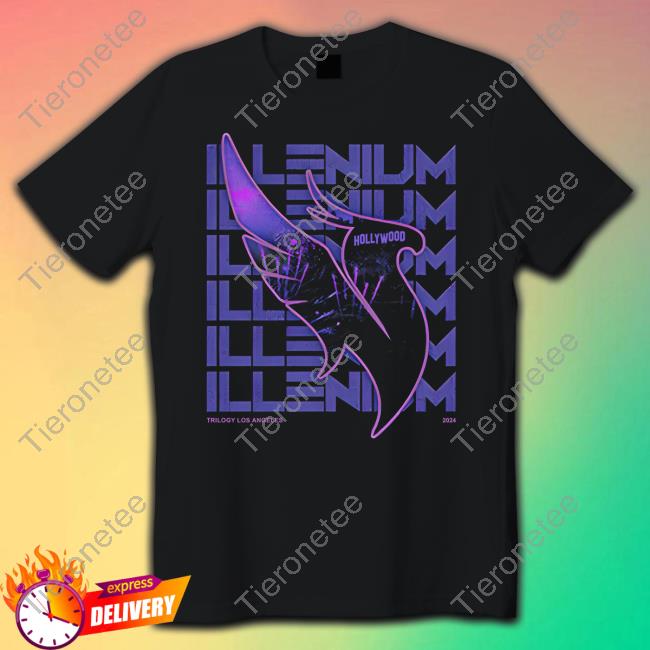 Official Shop Illenium Store Merch Trilogy LA Stacked Shirt Official Shop Illenium Store Merch Trilogy LA Stacked Shirt