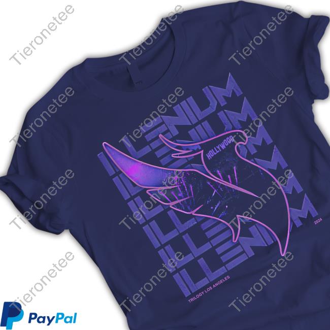Official Shop Illenium Store Merch Trilogy LA Stacked Shirt Official Shop Illenium Store Merch Trilogy LA Stacked Shirt