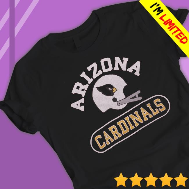 homage merch Arizona Cardinals Throwback Helmet Shirt