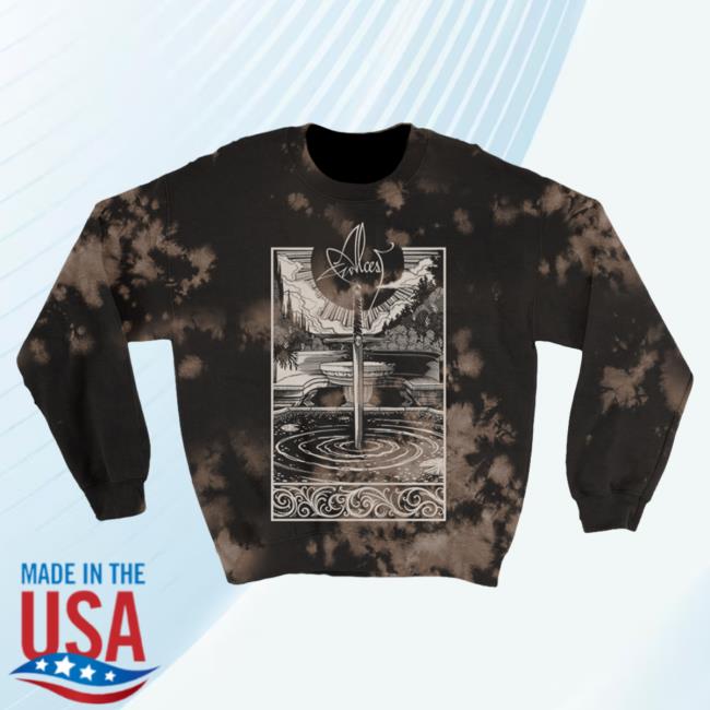 Official Kings Road Merch Store Alcest Spiritual Logo Sweatshirt (Bleach Dye) Alcest Kings Road Shop