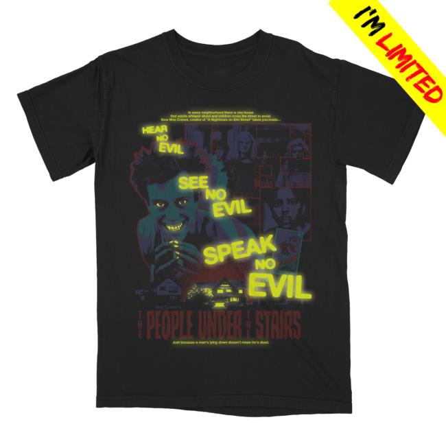 Official Studiohouse Designs Merch Store The People Under The Stairs T-Shirt Black Studiohouse Designs Apparel Clothing Shop StudiohouseDesigns