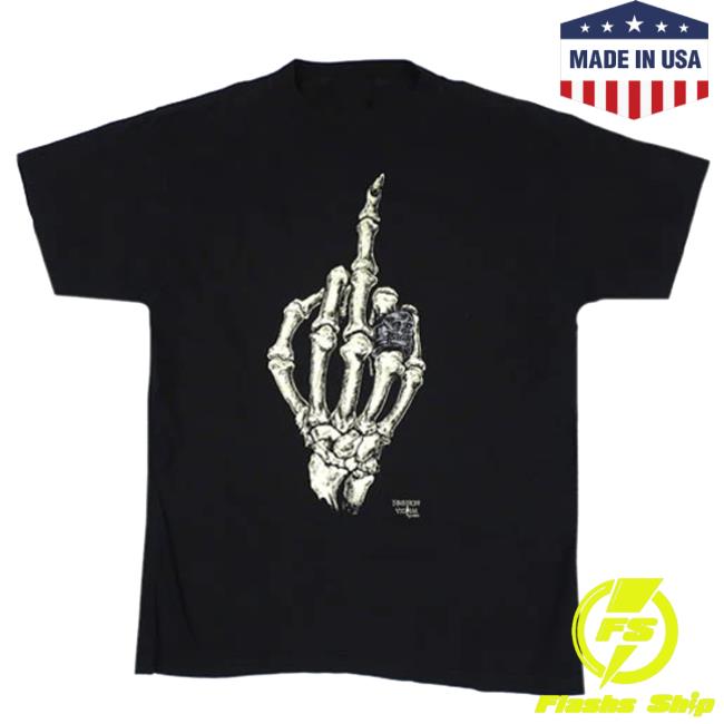 1993 Fashion Victim Skull Middle Finger Tee Shirt