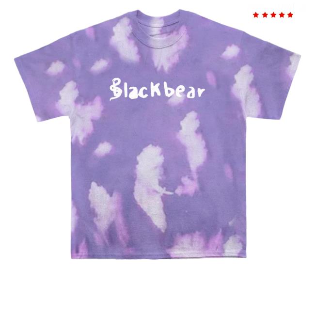 Official Beartrap Merch Blackbear Purple Bleached Long Sleeve T Shirt