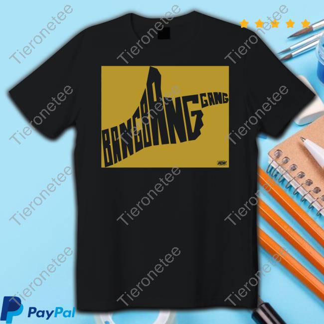 All Elite Wrestling Merch Bullet Club Gold Bang Bang Gang Long Sleeve Shirt