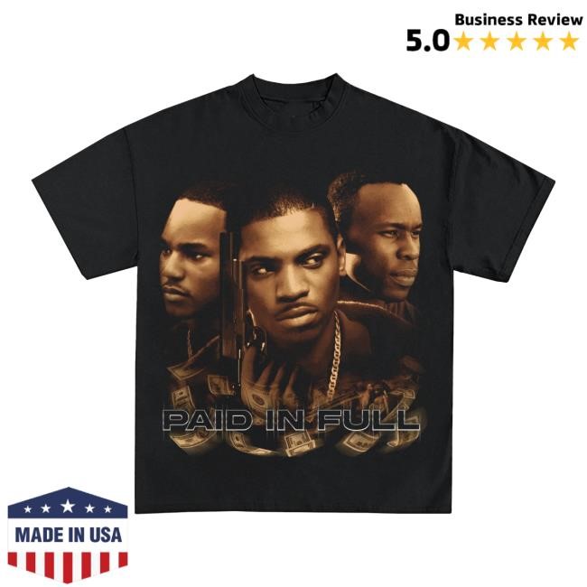 Icy Shop Merch Paid In Full Vintage Graphic T-Shirt