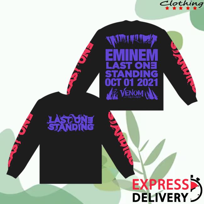 Official Eminem Store Merch Slim Shady Venom: Last One Standing Long Sleeve Tee Shirt (Black) SlimShady Clothing Shop