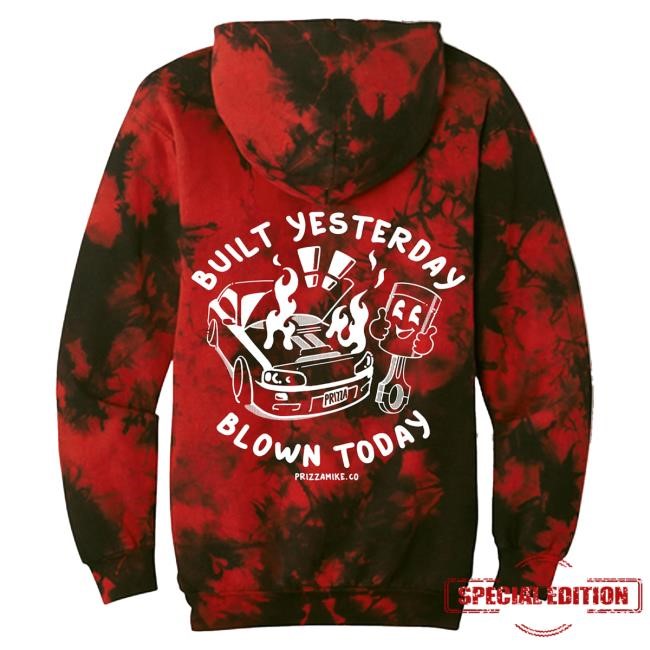 Built / Blown Red Dye Attractive Hoodie Prizzamike