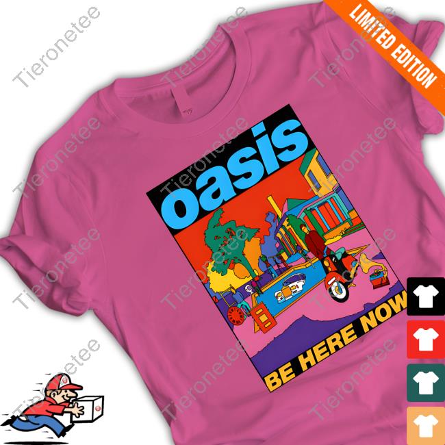 Official Oasis Merch Oasis Organic Be Here Now Cover Art Sweatshirt