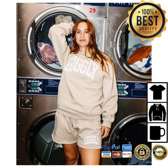 Official Giggly Squad Merch College Crew neck