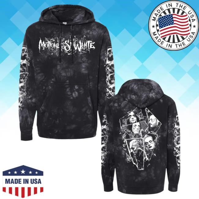 Official Miwmerch Motionless In White Shattered Attractive Hoodie (Glass Dye) Miw Merch Store