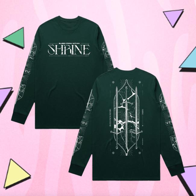Official Bleed From Within Shop Bleed From Within Shrine Sword Sweatshirt Pine Green