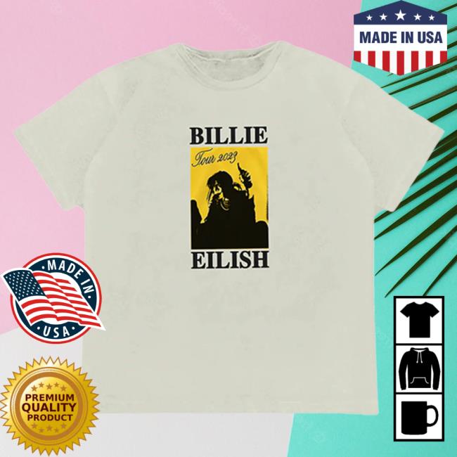 Official Interscope Records BillieEilish Merch Clothing Store Billie Eilish Explain It Off White Tour 2023 Top Shirt