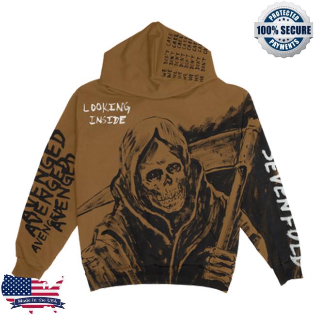 Official Avenged Sevenfold Store Shop A7x World Looking Inside Pull Over Hoodie Avengedsevenfold Merch