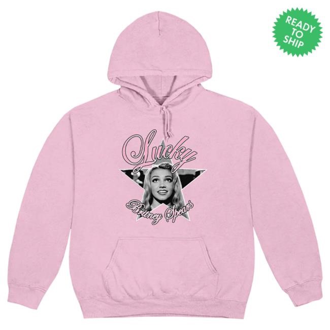 Official Britney Spears Merch Store Britney Spears Lucky Pink Hood BritneySpears