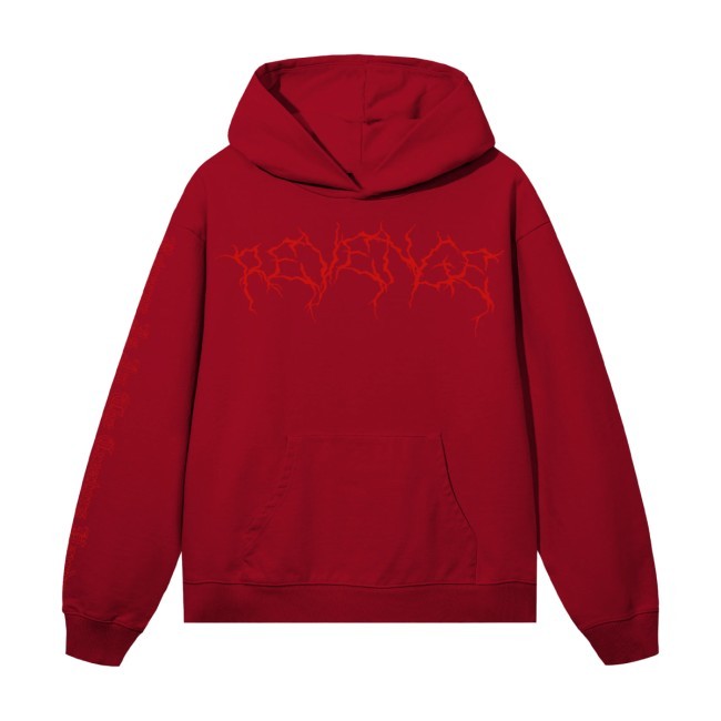 Revenge X Lightning Heartbreak Hoody Red/Red Revenge Merch Shop