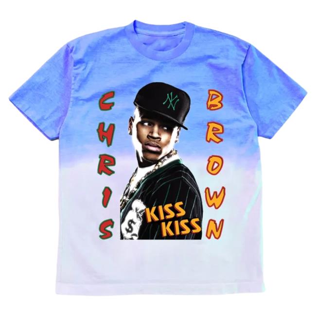 Official Chris Brown Merch Store Shop ChrisBrown Kiss Kiss Lovey Dovey Ombre Ss Tees