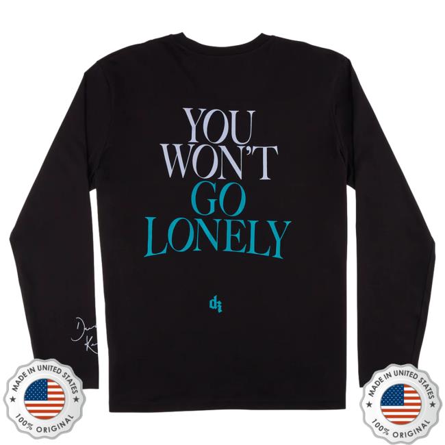 Official Interscope Records DermotKennedy Merch Clothing Store Dermot Kennedy You Won't Go Lonely After Rain Long Sleeve New Shirt