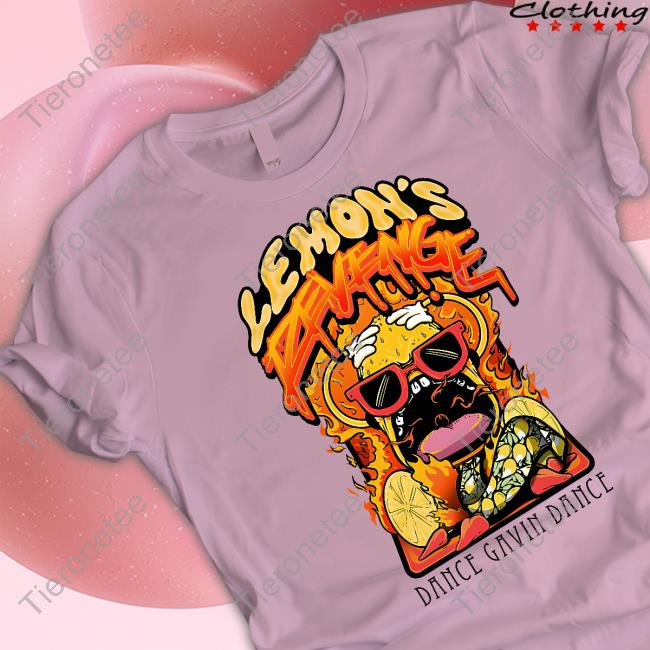Official Dance Gavin Dance Merch Lemon's Revenge Gold Shirt