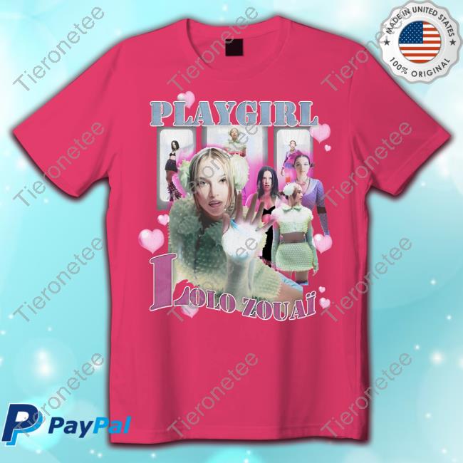 Playgirl Merch World Tour Lolo Zouaï 2023 Lolo Rap Shirt