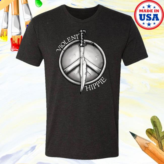 Official Violent Hippie Violenthippie Peace Through Strength T-Shirt