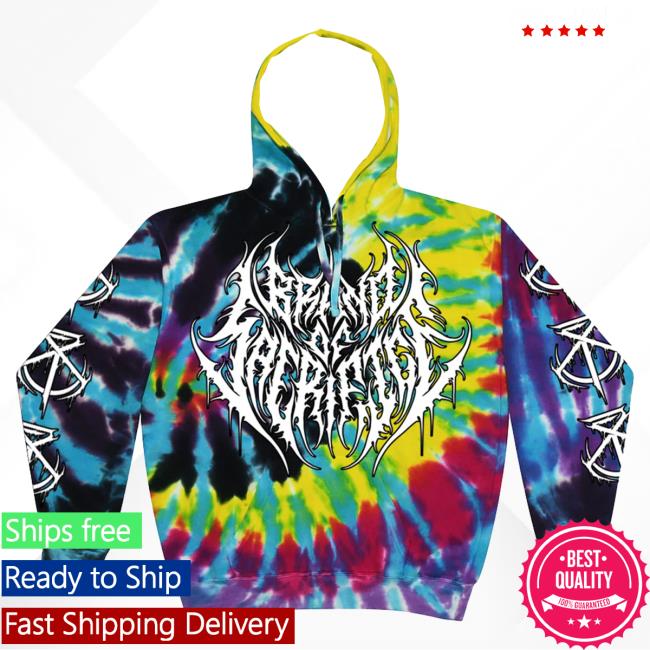 Official Brand Of Sacrifice Merch Exodus Biomech Flashback Tie Dye Sweaters