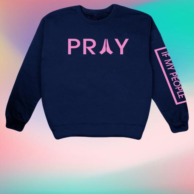 Official Art Of Homage Merch If My People Logo Navy Pink Pullover Hoodie