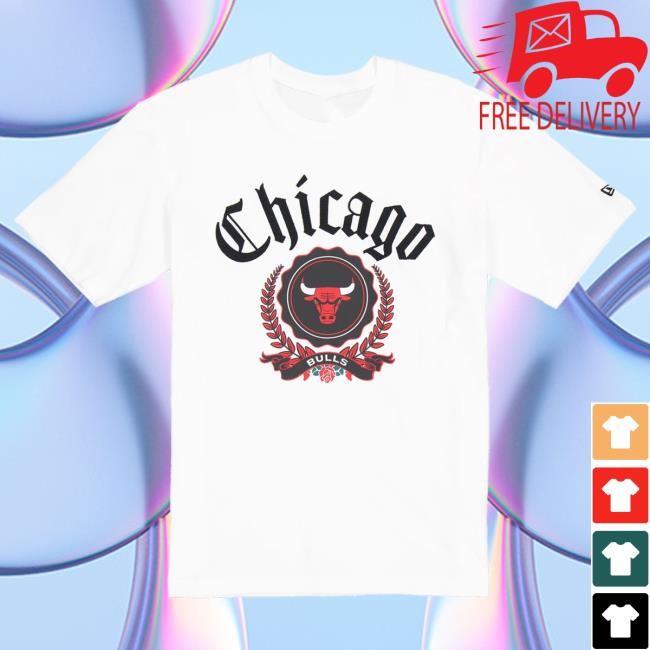 Chicago Bulls New Era Varsity Laurel Shirts ChicagoBulls