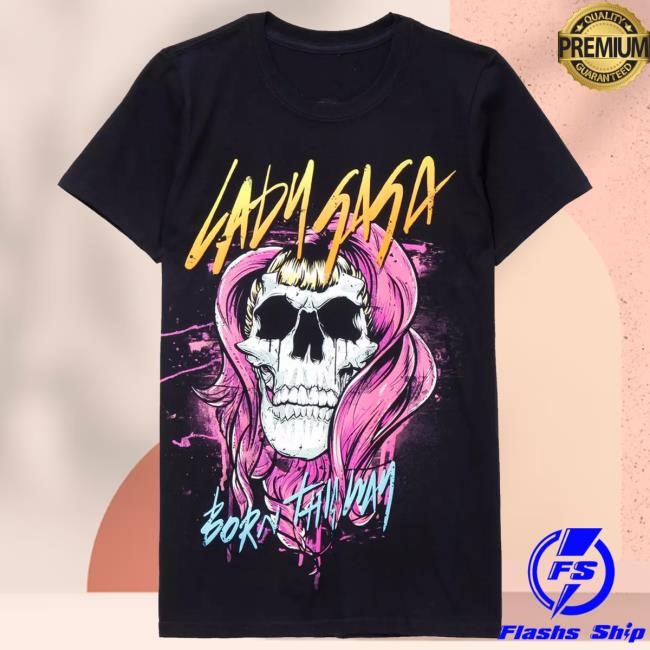 Lady Gaga Skull Girls Short Sleeve Shirt