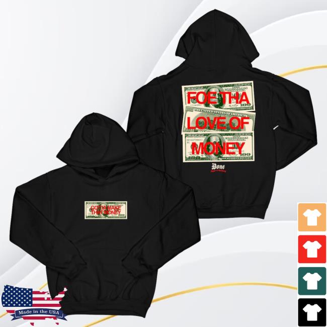Official Merch Bar Store Bone Thugs-N-Harmony Gotta Get That Money "Black" T-Shirts MerchBar BoneThugsnHarmony Apparel Clothing Shop