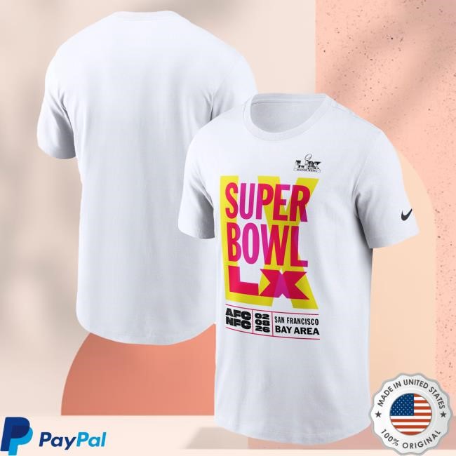 Official Nike Super Bowl LX NFL Black Essential T-Shirt