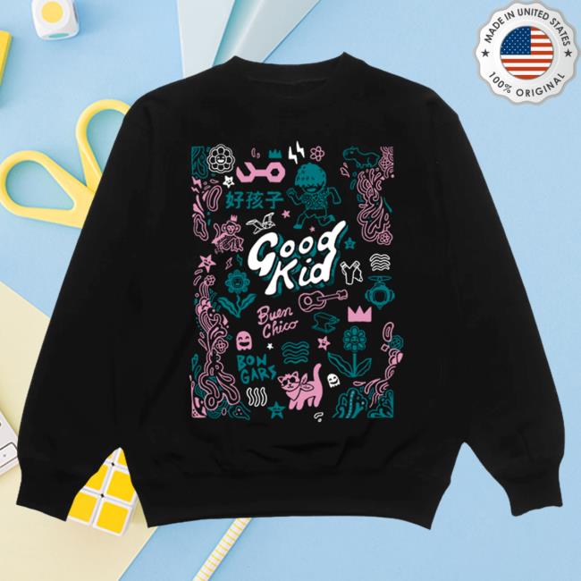 Official Good Kid Merch Store Icons Popover Sweatshirt – Black Good Kid Clothing Shop GoodKid