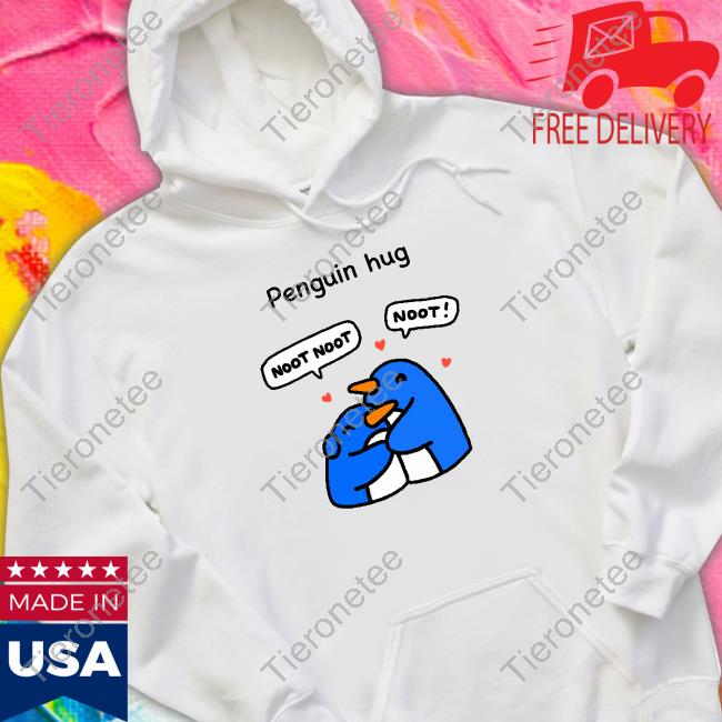 Official Greb Comics Penguin Hug Hoodie