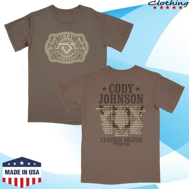 Official Official Cody Johnson Merch Store Cody Johnson Belt Buckle Tour Tee