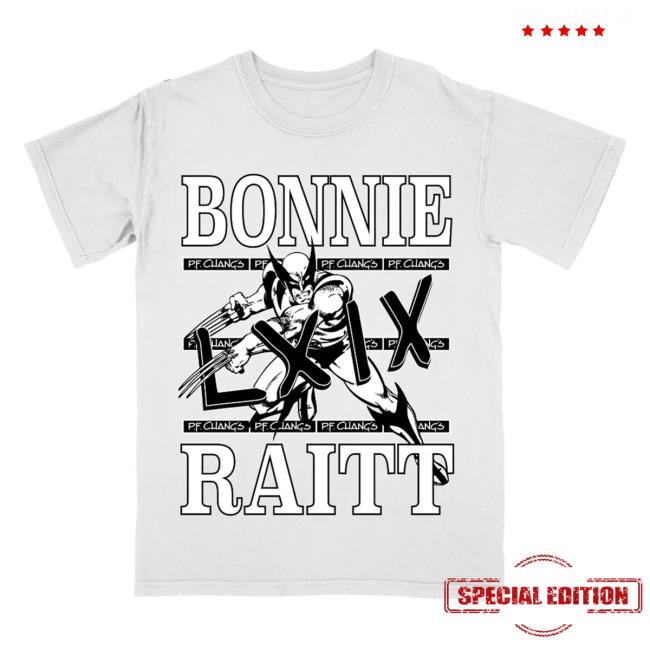 Official Wolveraitt Bonnie Raitt White Tshirt