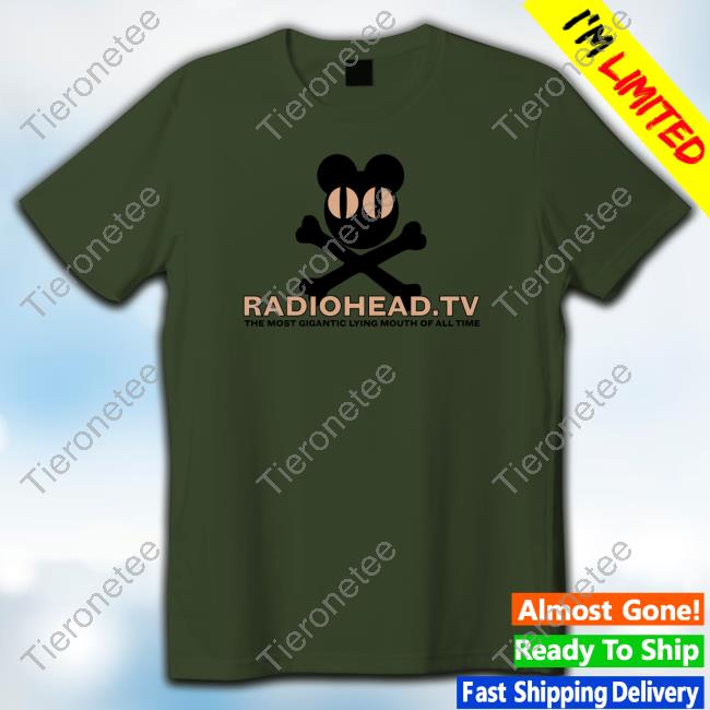 Official 2001 Radiohead The Most Gigantic Lying Mouth Long Sleeve T Shirt