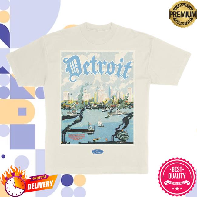 Official Sana Detroit Red Wings Sana Detroit River Attractive Shirt - Cream