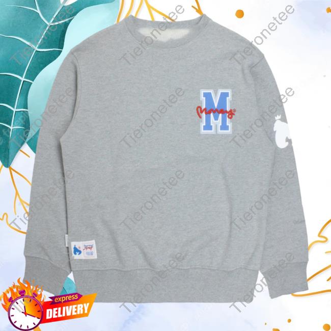 Official Money Clothing Big M Hoodie Gray Melange