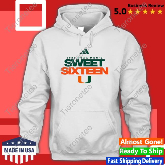 Official allCanes Miami Hurricanes 2023 Ncaa Sweet 16 T-Shirt