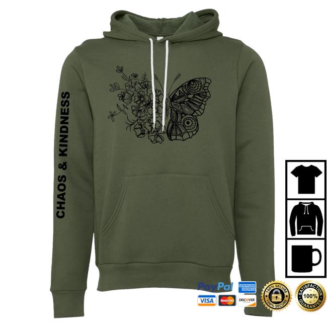 Official Chaos And Kindness Store Blooming Butterfly Sweater