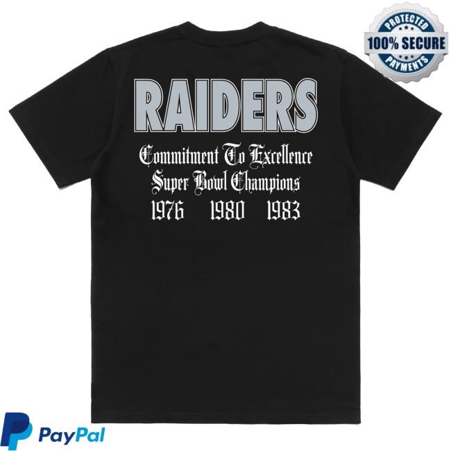 Official Born X Raised Merch Store Shop Born X Raised + Raiders Champions T-Shirts: Black BornxRaised
