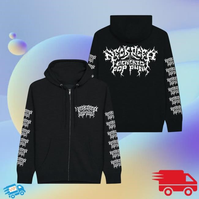 Generic Pop Punk: Metal Logo Edition Zip Hood Neck Deep Official Store Merch