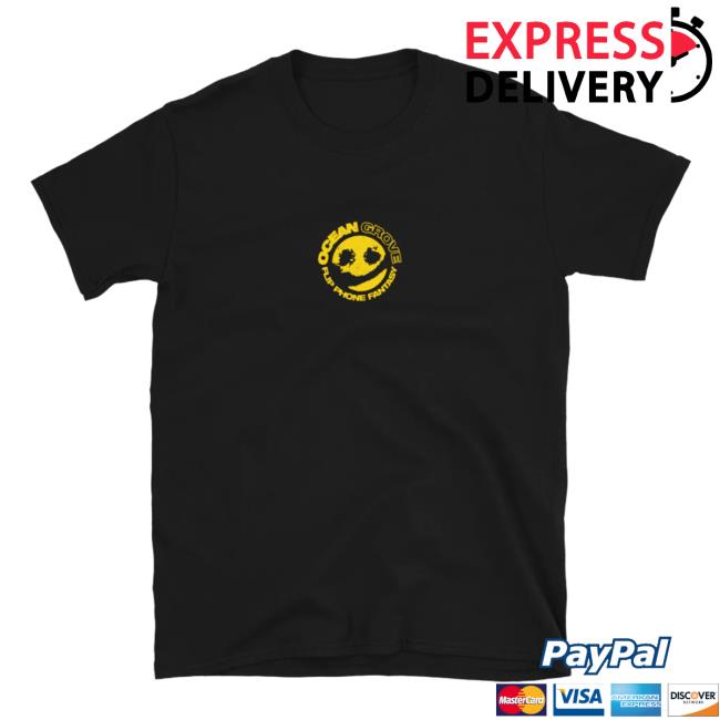 Official Ocean Grove Flip Phone Fantasy Smiley Tee